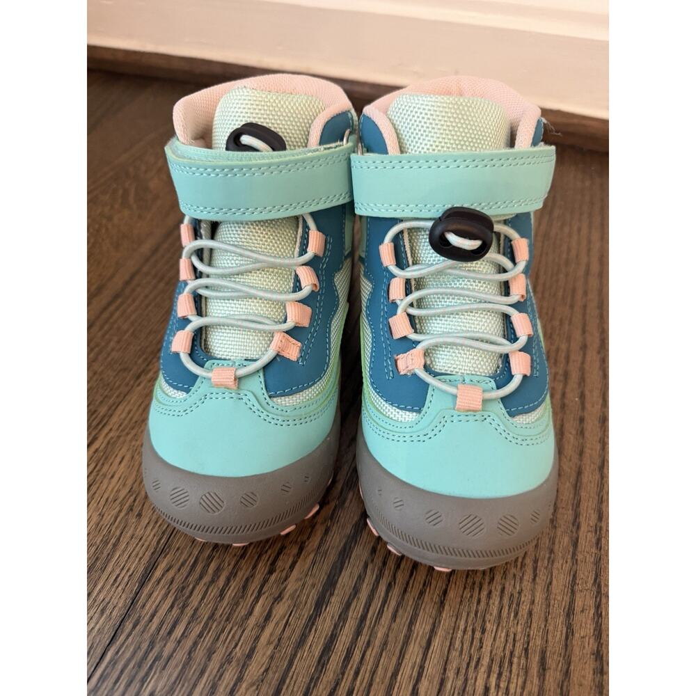 MISHANSHA Water Resistant Hiking Boots Anti Skid Shoes Teal Kids Sz 11/11.5 NEW